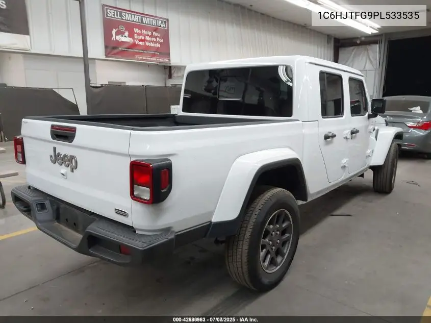 2023 Jeep Gladiator Overland 4X4 VIN: 1C6HJTFG9PL533535 Lot: 42683963