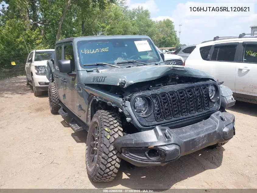 2024 Jeep Gladiator Willys VIN: 1C6HJTAG5RL120621 Lot: 42665386