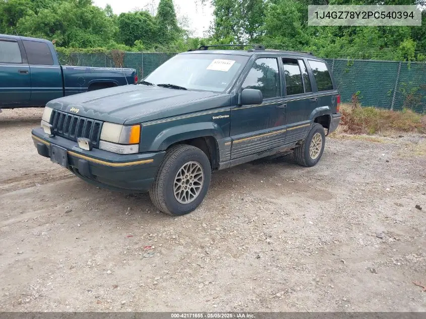 1993 Jeep Grand Cherokee Limited VIN: 1J4GZ78Y2PC540394 Lot: 42171655