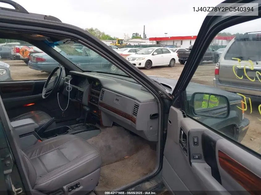 1993 Jeep Grand Cherokee Limited VIN: 1J4GZ78Y2PC540394 Lot: 42171655