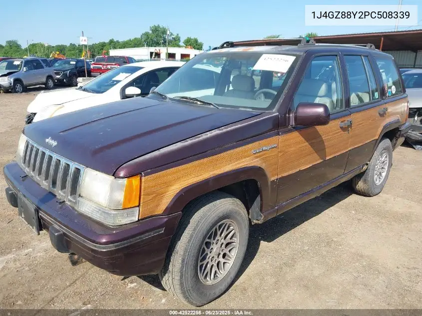 1993 Jeep Grand Cherokee VIN: 1J4GZ88Y2PC508339 Lot: 42522256