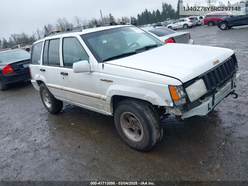1994 Jeep Grand Cherokee Limited VIN: 1J4GZ78Y5RC297148 Lot: 41713095