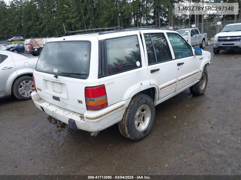 1994 Jeep Grand Cherokee Limited VIN: 1J4GZ78Y5RC297148 Lot: 41713095