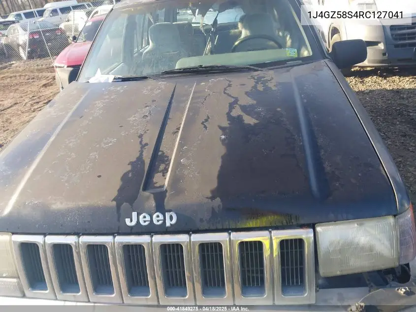 1994 Jeep Grand Cherokee Laredo VIN: 1J4GZ58S4RC127041 Lot: 41849275