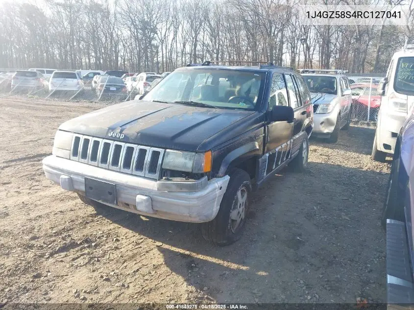 1994 Jeep Grand Cherokee Laredo VIN: 1J4GZ58S4RC127041 Lot: 41849275