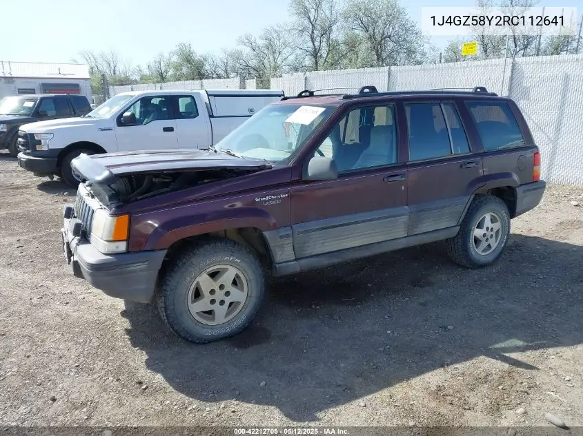 1994 Jeep Grand Cherokee Laredo VIN: 1J4GZ58Y2RC112641 Lot: 42212705