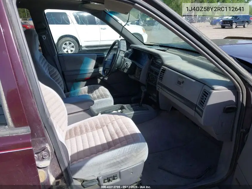 1994 Jeep Grand Cherokee Laredo VIN: 1J4GZ58Y2RC112641 Lot: 42212705