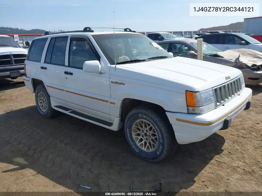 1994 Jeep Grand Cherokee Limited VIN: 1J4GZ78Y2RC344121 Lot: 42489350