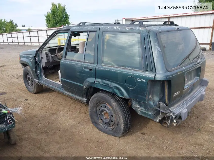 1994 Jeep Grand Cherokee Laredo VIN: 1J4GZ58S9RC215874 Lot: 42577378