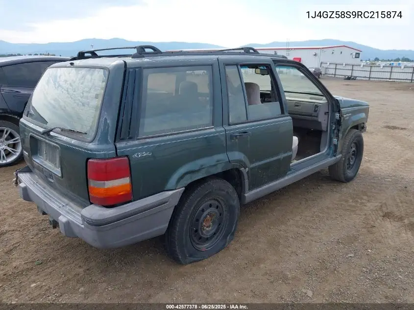 1994 Jeep Grand Cherokee Laredo VIN: 1J4GZ58S9RC215874 Lot: 42577378