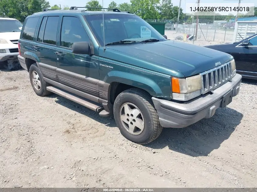 1994 Jeep Grand Cherokee Laredo VIN: 1J4GZ58Y5RC145018 Lot: 42590945