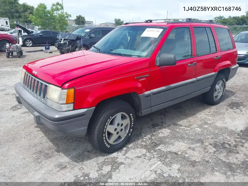 1994 Jeep Grand Cherokee Laredo VIN: 1J4GZ58YXRC168746 Lot: 42595739