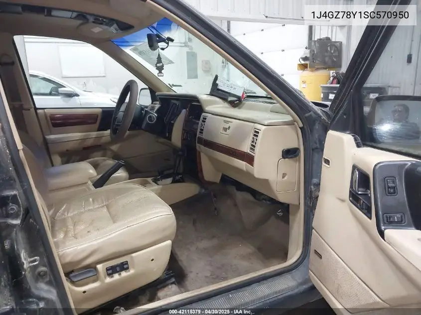 1995 Jeep Grand Cherokee Limited/Orvis VIN: 1J4GZ78Y1SC570950 Lot: 42115379