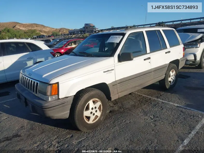 1995 Jeep Grand Cherokee Laredo VIN: 1J4FX58S1SC734893 Lot: 42232670