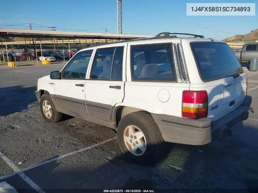 1995 Jeep Grand Cherokee Laredo VIN: 1J4FX58S1SC734893 Lot: 42232670