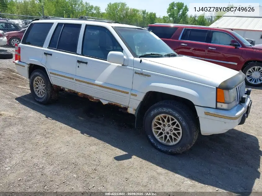 1995 Jeep Grand Cherokee Limited/Orvis VIN: 1J4GZ78Y0SC749626 Lot: 42233502