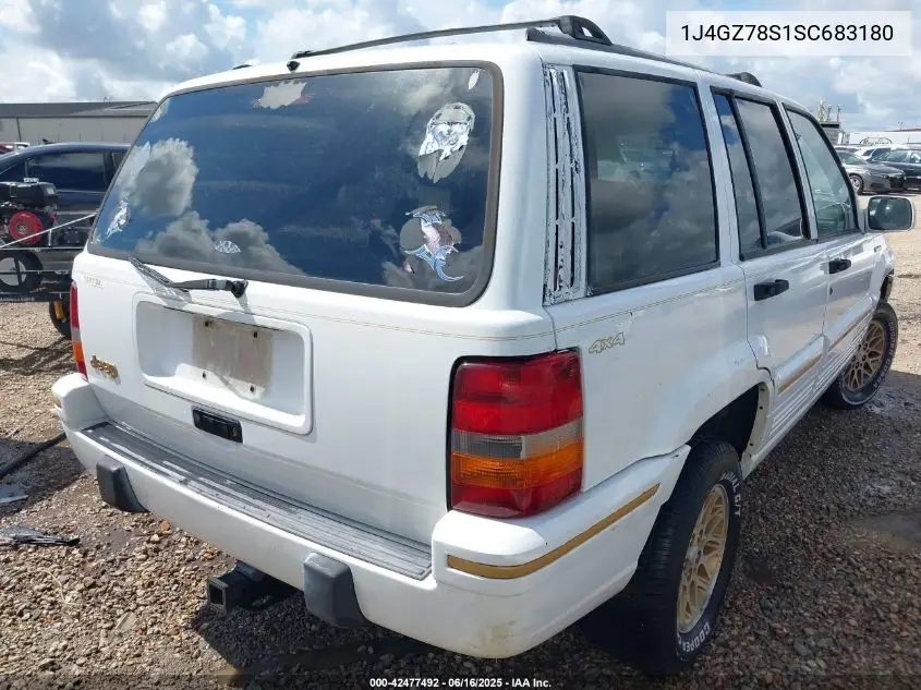 1995 Jeep Grand Cherokee Limited/Orvis VIN: 1J4GZ78S1SC683180 Lot: 42477492