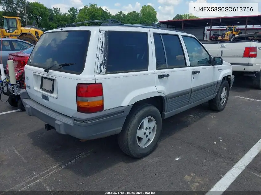 1995 Jeep Grand Cherokee Laredo VIN: 1J4FX58S0SC613756 Lot: 42571785