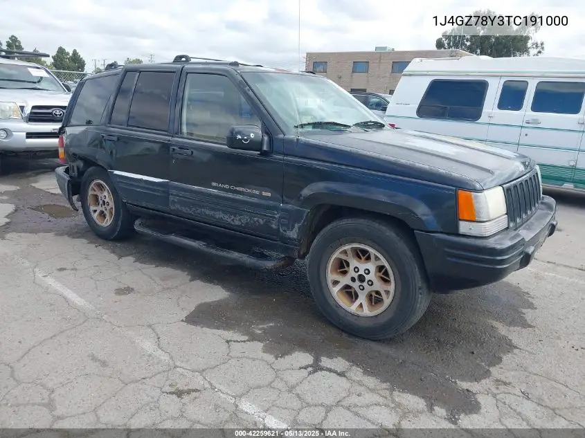 1996 Jeep Grand Cherokee Limited VIN: 1J4GZ78Y3TC191000 Lot: 42259621