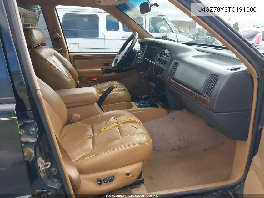 1996 Jeep Grand Cherokee Limited VIN: 1J4GZ78Y3TC191000 Lot: 42259621
