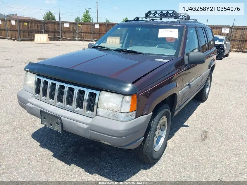 1996 Jeep Grand Cherokee Laredo VIN: 1J4GZ58Y2TC354076 Lot: 42572842