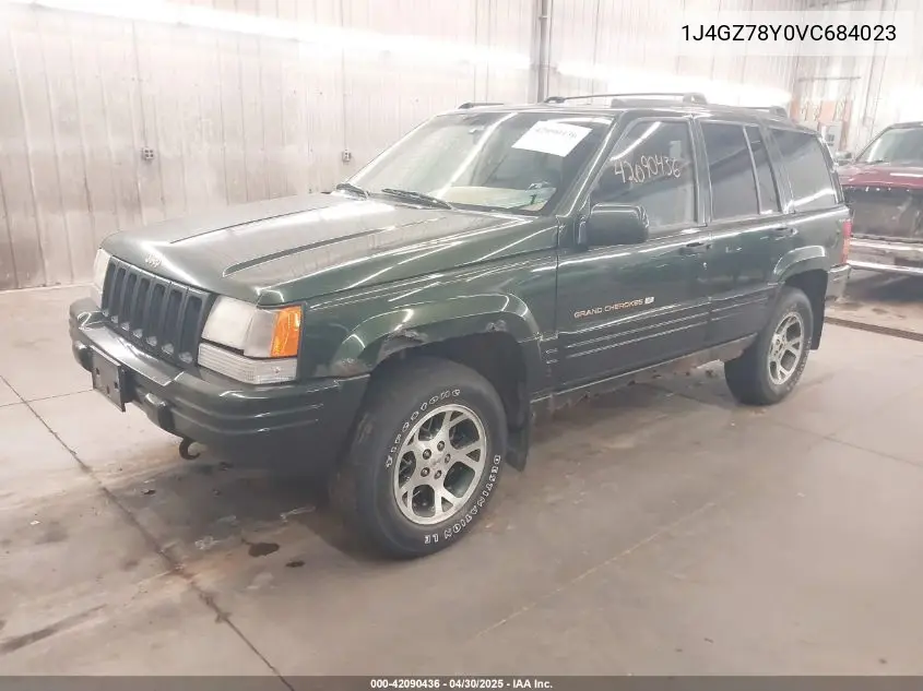 1997 Jeep Grand Cherokee Limited VIN: 1J4GZ78Y0VC684023 Lot: 42090436