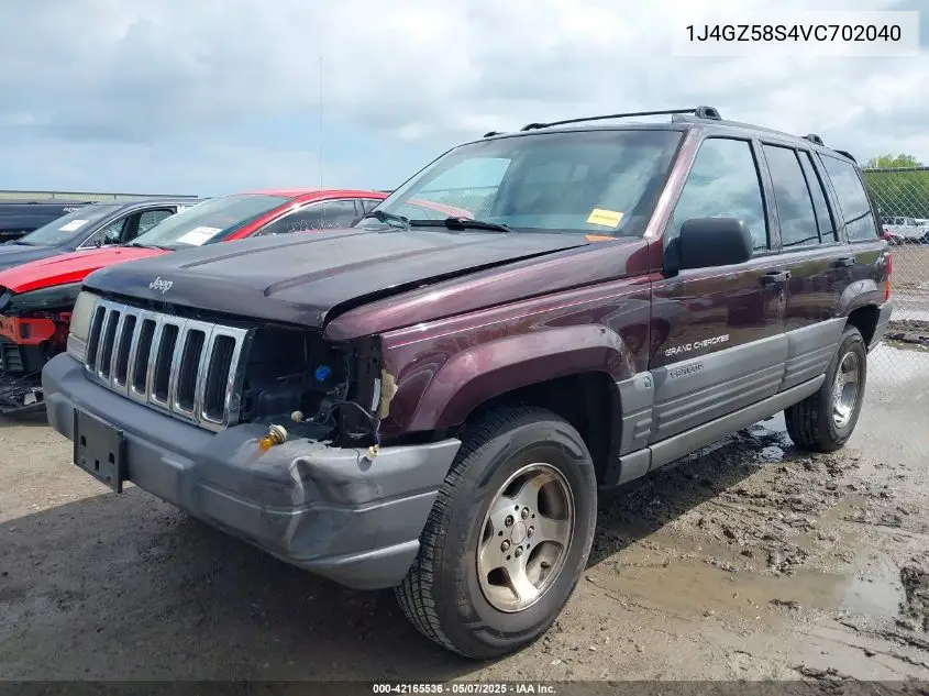 1997 Jeep Grand Cherokee Laredo/Tsi VIN: 1J4GZ58S4VC702040 Lot: 42165536