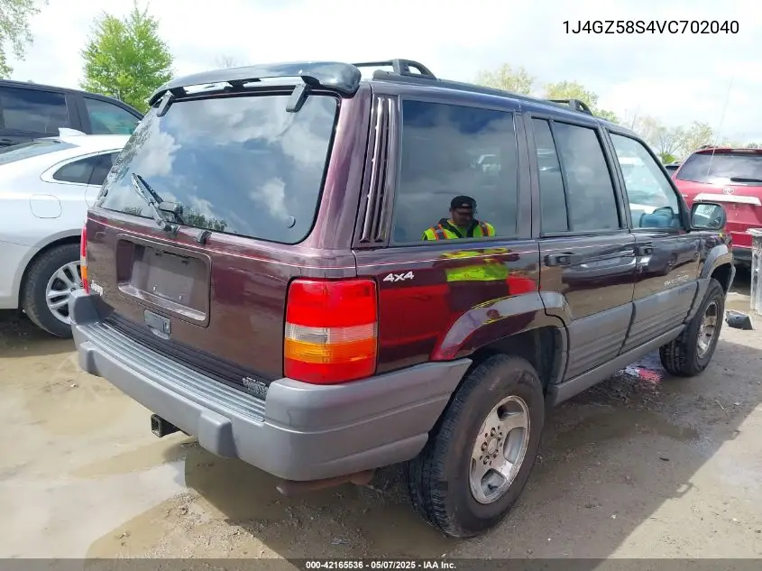 1997 Jeep Grand Cherokee Laredo/Tsi VIN: 1J4GZ58S4VC702040 Lot: 42165536