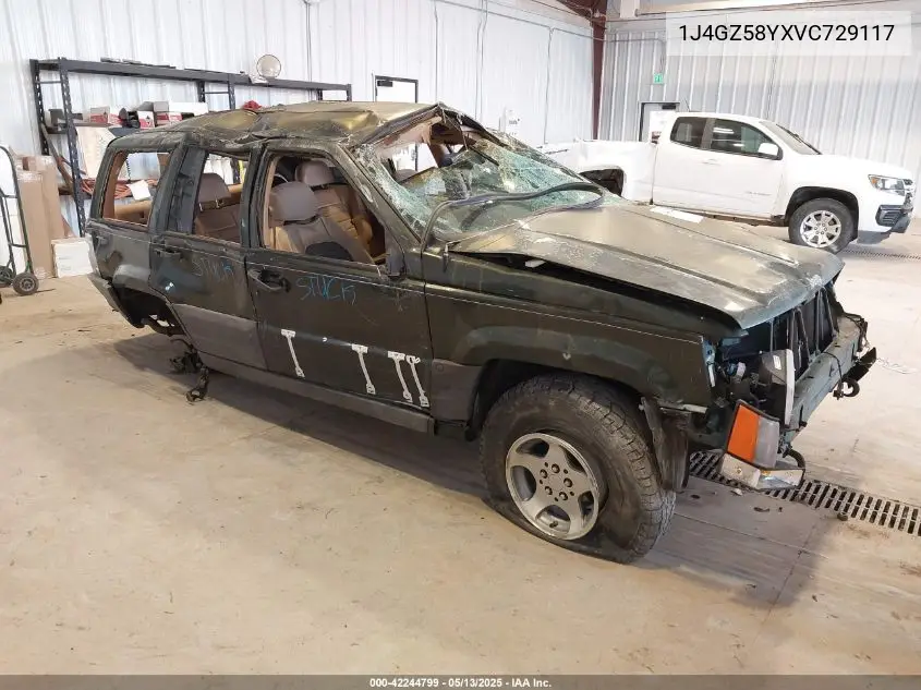 1997 Jeep Grand Cherokee Laredo/Tsi VIN: 1J4GZ58YXVC729117 Lot: 42244799