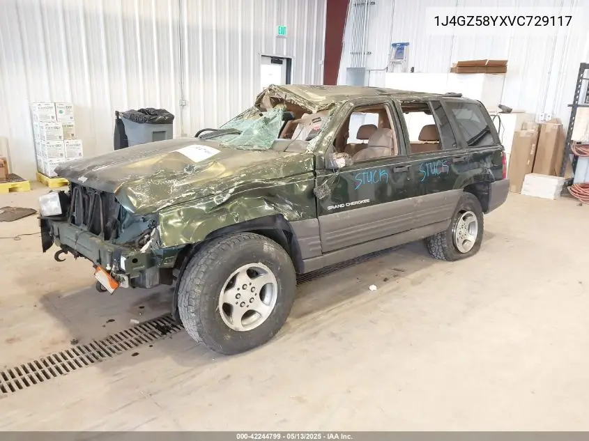 1997 Jeep Grand Cherokee Laredo/Tsi VIN: 1J4GZ58YXVC729117 Lot: 42244799