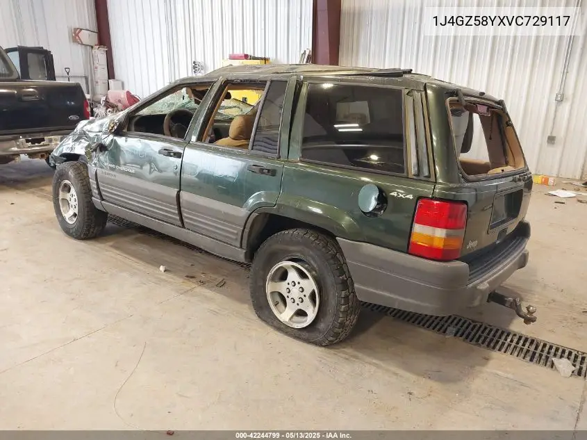 1997 Jeep Grand Cherokee Laredo/Tsi VIN: 1J4GZ58YXVC729117 Lot: 42244799