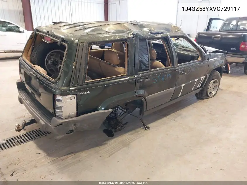 1997 Jeep Grand Cherokee Laredo/Tsi VIN: 1J4GZ58YXVC729117 Lot: 42244799
