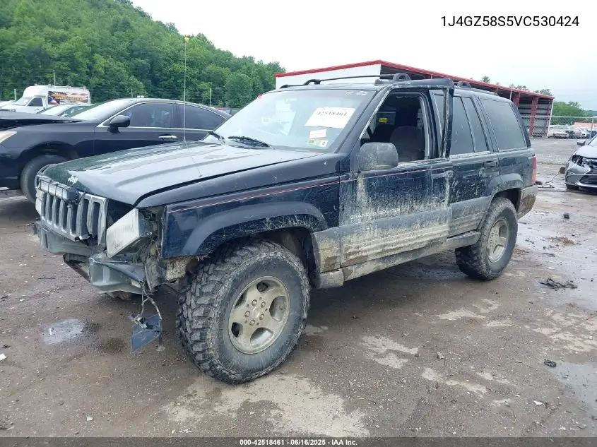 1997 Jeep Grand Cherokee Laredo/Tsi VIN: 1J4GZ58S5VC530424 Lot: 42518461