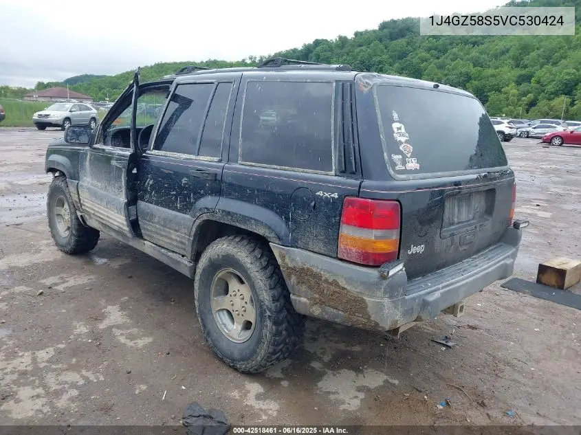 1997 Jeep Grand Cherokee Laredo/Tsi VIN: 1J4GZ58S5VC530424 Lot: 42518461