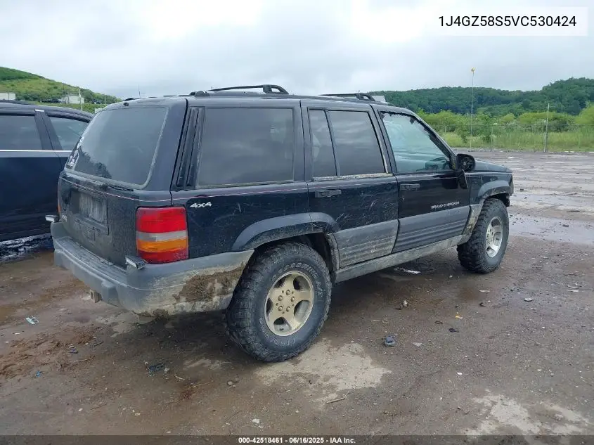 1997 Jeep Grand Cherokee Laredo/Tsi VIN: 1J4GZ58S5VC530424 Lot: 42518461