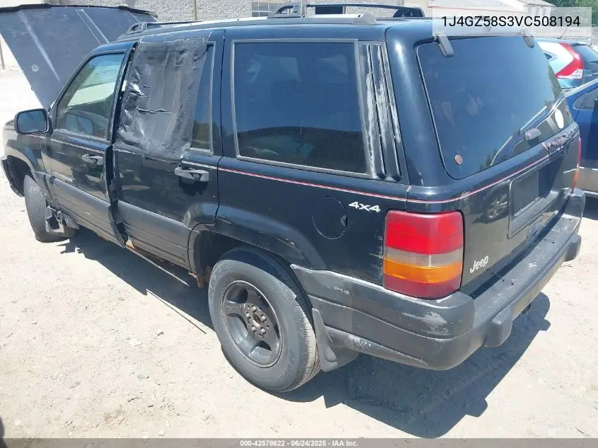 1997 Jeep Grand Cherokee Laredo/Tsi VIN: 1J4GZ58S3VC508194 Lot: 42578622