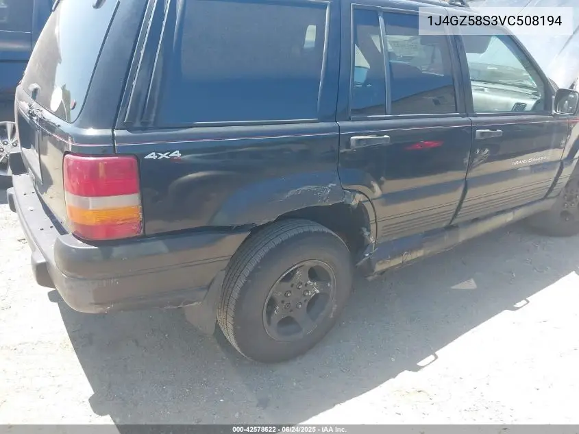 1997 Jeep Grand Cherokee Laredo/Tsi VIN: 1J4GZ58S3VC508194 Lot: 42578622