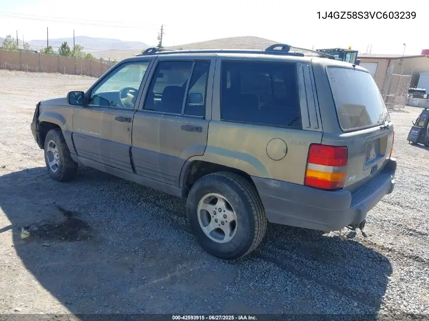 1997 Jeep Grand Cherokee Laredo/Tsi VIN: 1J4GZ58S3VC603239 Lot: 42593915