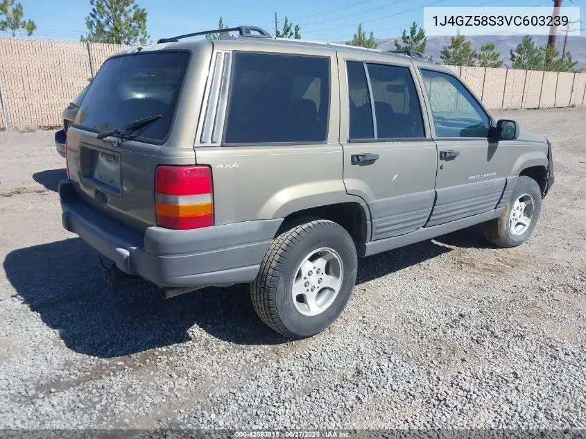 1997 Jeep Grand Cherokee Laredo/Tsi VIN: 1J4GZ58S3VC603239 Lot: 42593915