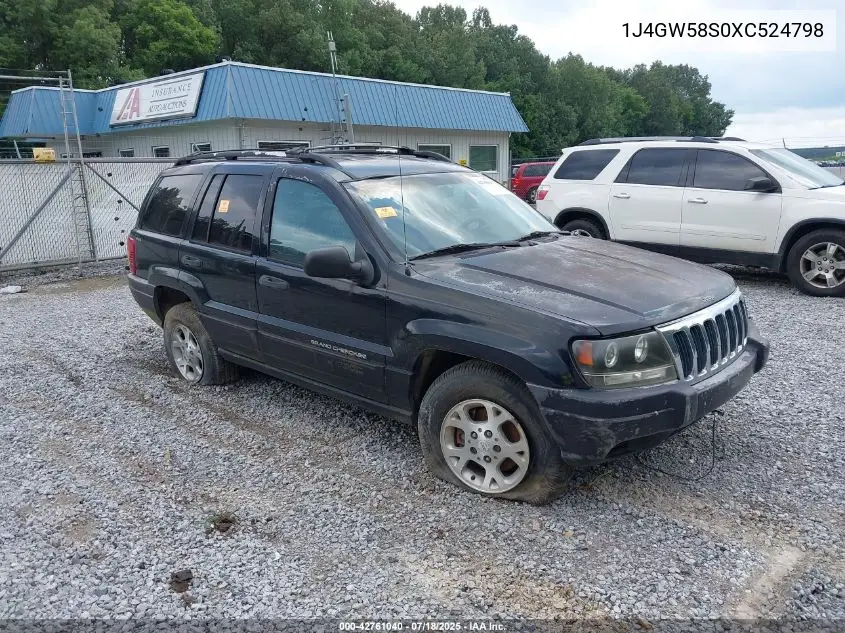 1999 Jeep Grand Cherokee Laredo VIN: 1J4GW58S0XC524798 Lot: 42761040