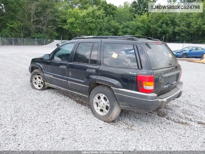 1999 Jeep Grand Cherokee Laredo VIN: 1J4GW58S0XC524798 Lot: 42761040