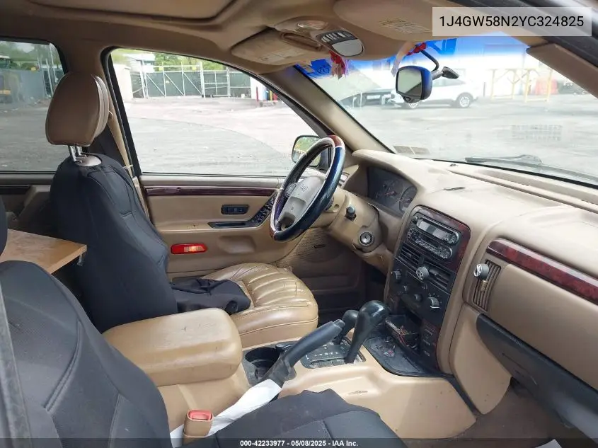 2000 Jeep Grand Cherokee Limited VIN: 1J4GW58N2YC324825 Lot: 42233977