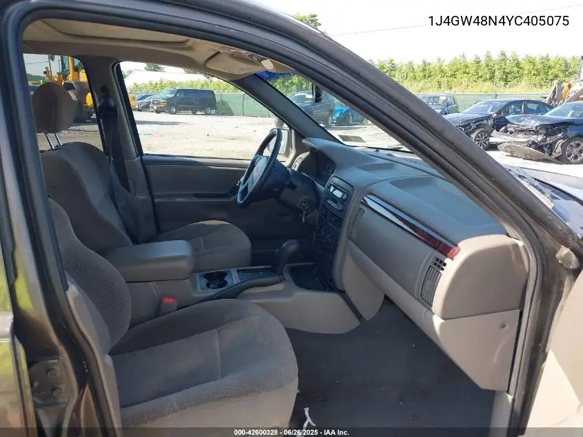2000 Jeep Grand Cherokee Laredo VIN: 1J4GW48N4YC405075 Lot: 42600328