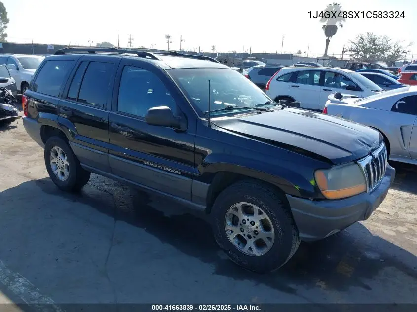 2001 Jeep Grand Cherokee Laredo VIN: 1J4GX48SX1C583324 Lot: 41663839