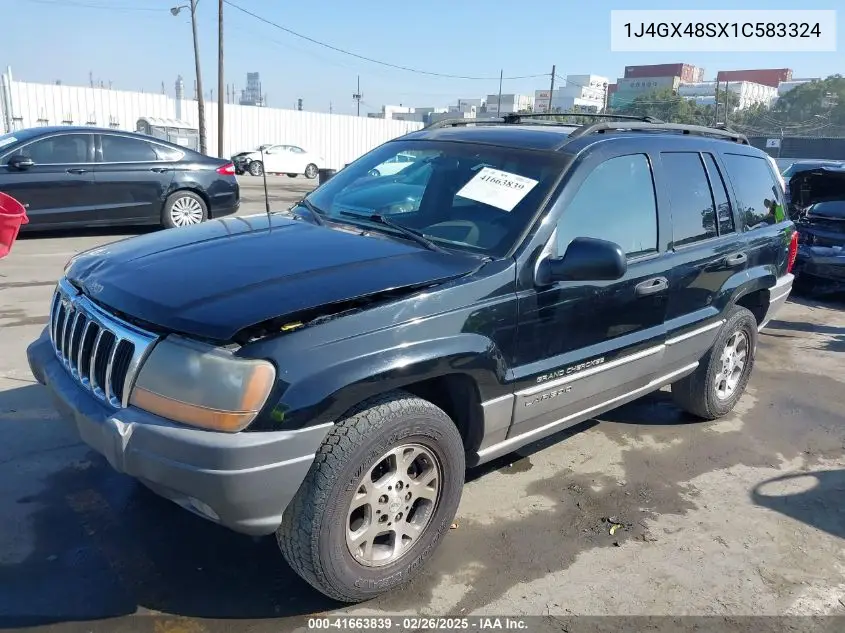 2001 Jeep Grand Cherokee Laredo VIN: 1J4GX48SX1C583324 Lot: 41663839