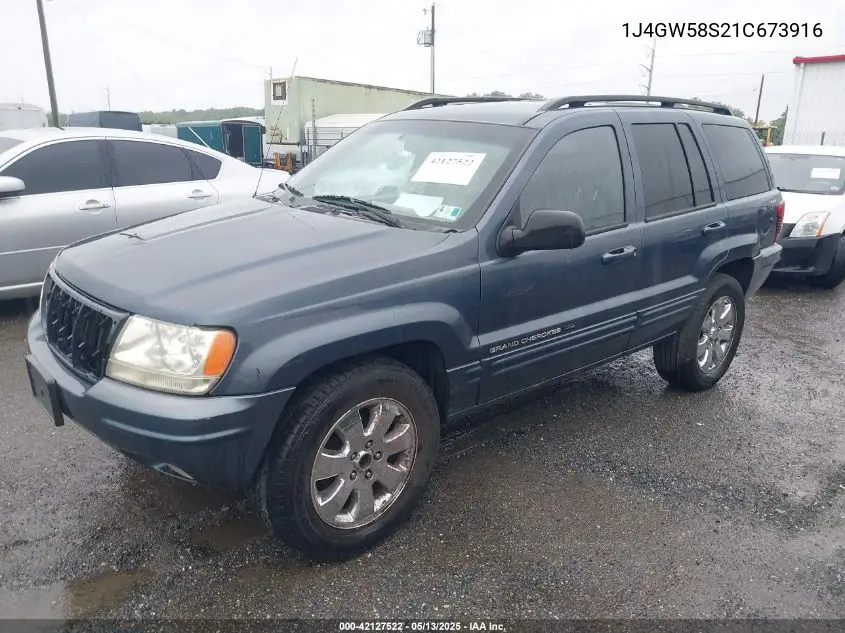 2001 Jeep Grand Cherokee Limited VIN: 1J4GW58S21C673916 Lot: 42127522