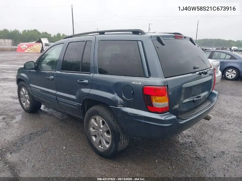 2001 Jeep Grand Cherokee Limited VIN: 1J4GW58S21C673916 Lot: 42127522