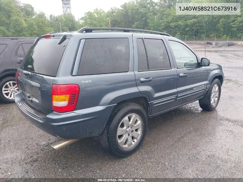 2001 Jeep Grand Cherokee Limited VIN: 1J4GW58S21C673916 Lot: 42127522