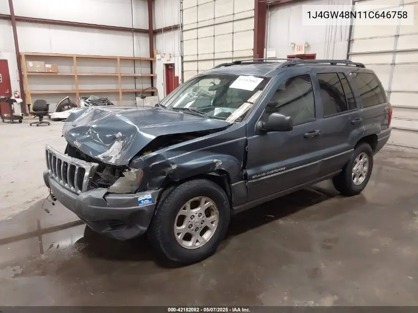 2001 Jeep Grand Cherokee Laredo VIN: 1J4GW48N11C646758 Lot: 42182082