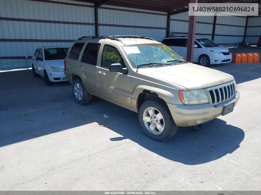 2001 Jeep Grand Cherokee Limited VIN: 1J4GW58S21C696824 Lot: 42207008